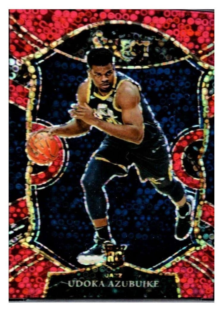 2020-21 Panini Select Base Set Udoka Azubuike Red Disco Prizm #87 card