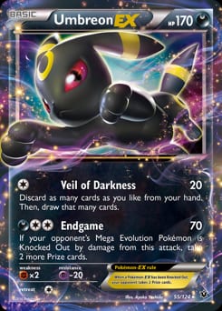 2016 Fates Collide Umbreon-EX #55 card