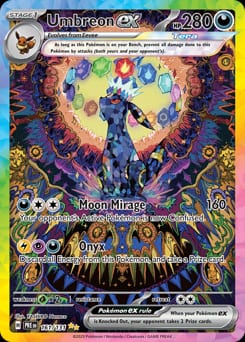 2025 Prismatic Evolutions Umbreon ex #161 card