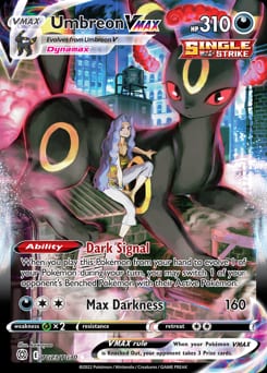 2022 Brilliant Stars Trainer Gallery Umbreon VMAX #TG23 card