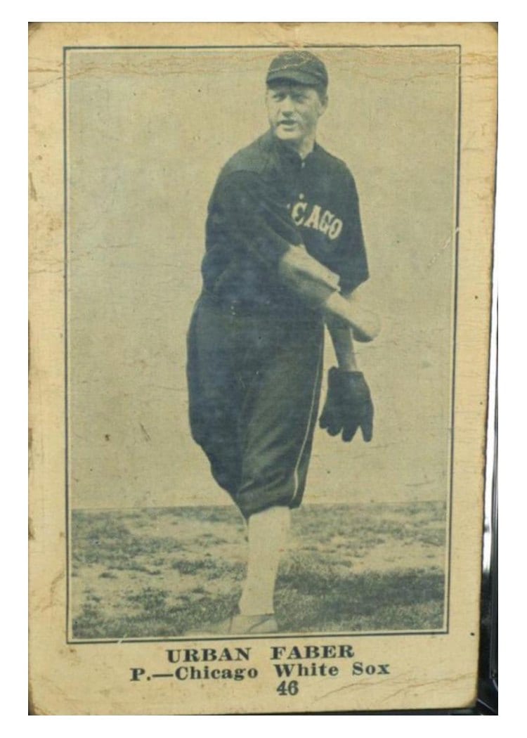 1917 Collins McCarthy Urban Faber #46 card