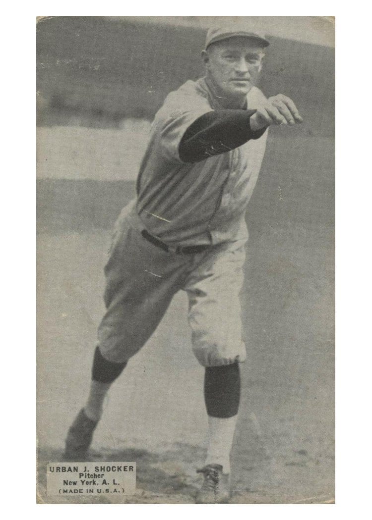 1925 Exhibits Urban J. Shocker card