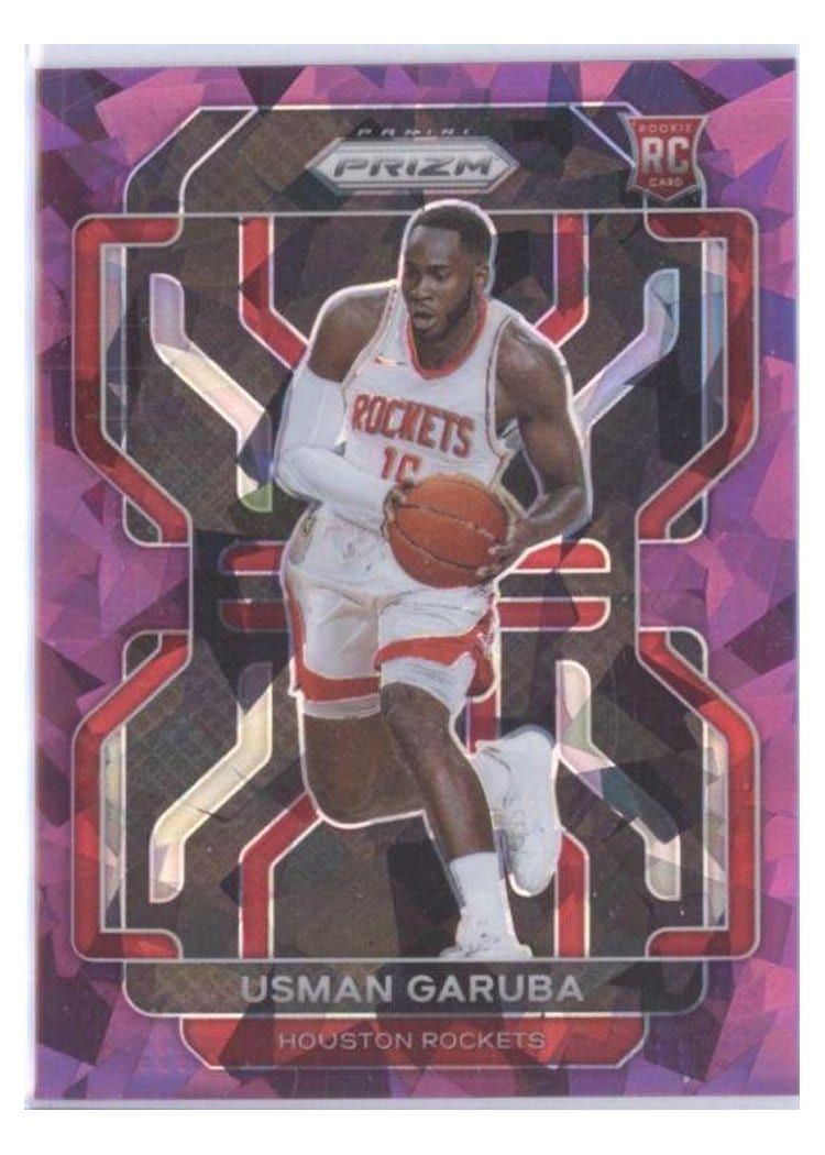 2021-22 Panini Prizm Base Set Usman Garuba Purple Ice Prizm #321 card