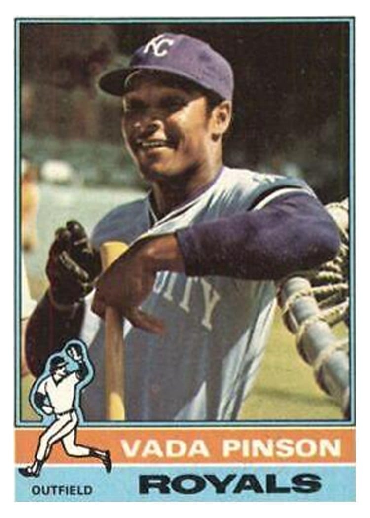 1976 Topps Vada Pinson #415 card