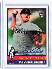 2025 Topps Heritage Real One Autographs Valente Bellozo #ROA-VB card