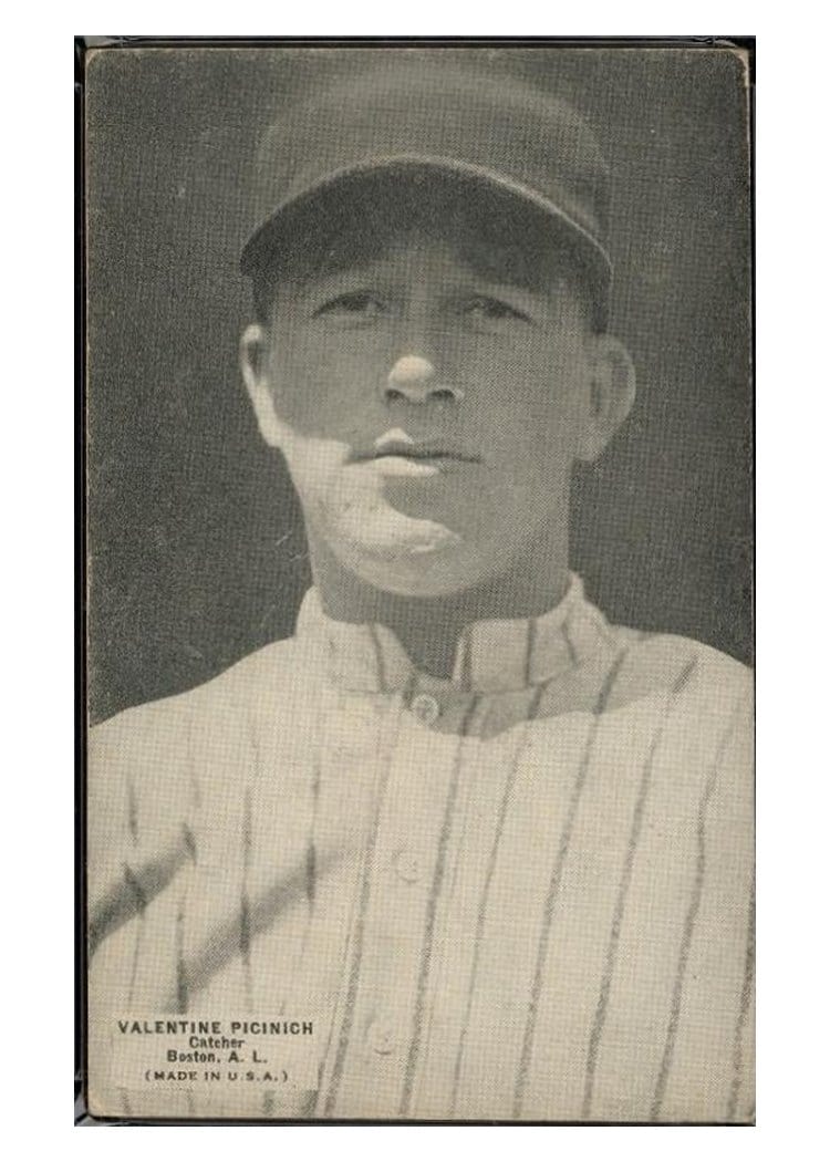 1925 Exhibits Valentine Picinich card