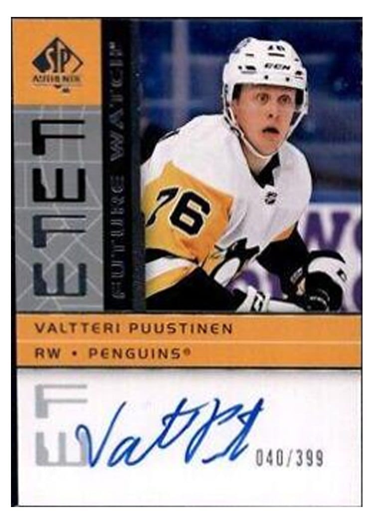 2022-23 SP Authentic 2002-03 Retro - Autographed Future Watch Valtteri Puustinen #RFWA2-VP card