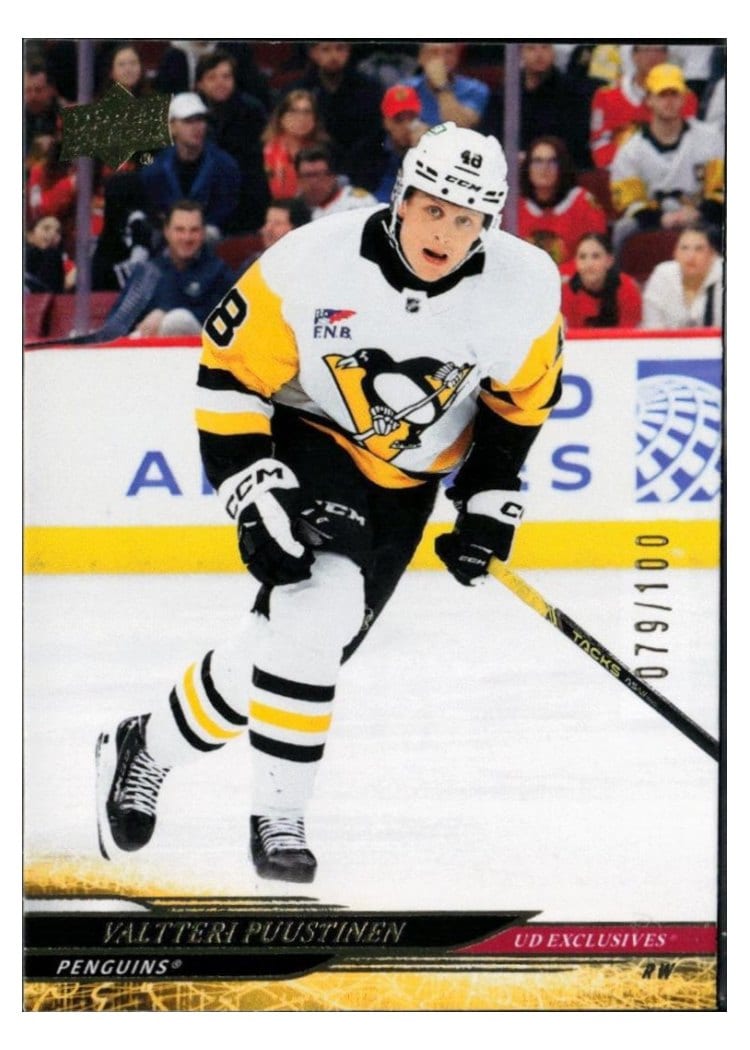 2024-25 Upper Deck Base Set Valtteri Puustinen #383 card