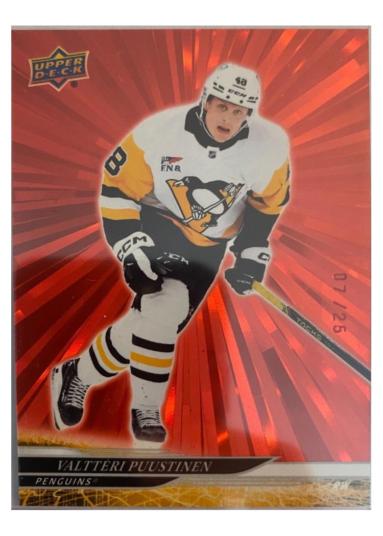 2024-25 Upper Deck Base Set Valtteri Puustinen #383 card