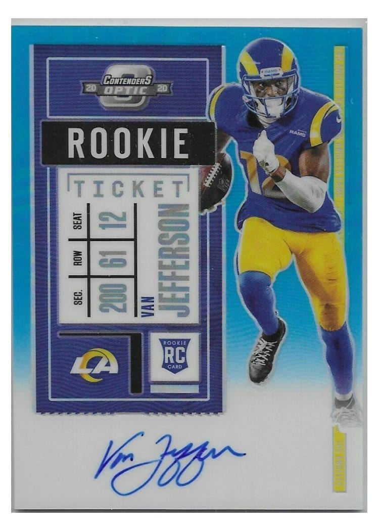 2020 Panini Contenders Optic Base Set Van Jefferson #124 card