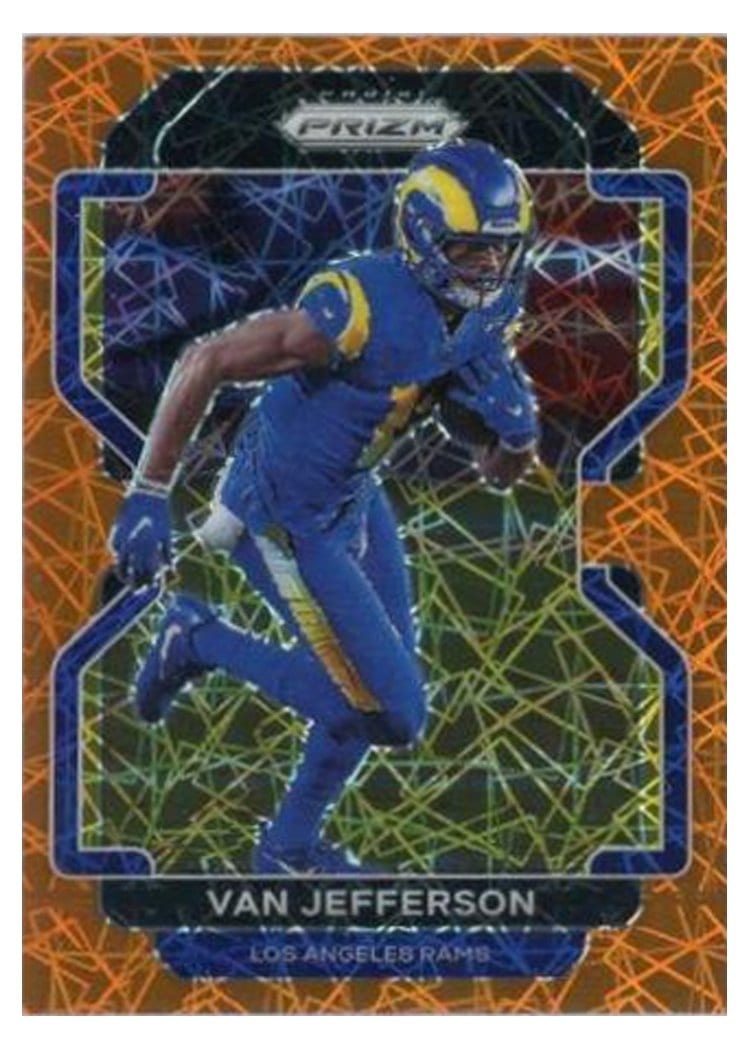 2021 Panini Prizm Base Set Van Jefferson Orange Lazer Prizm #64 card