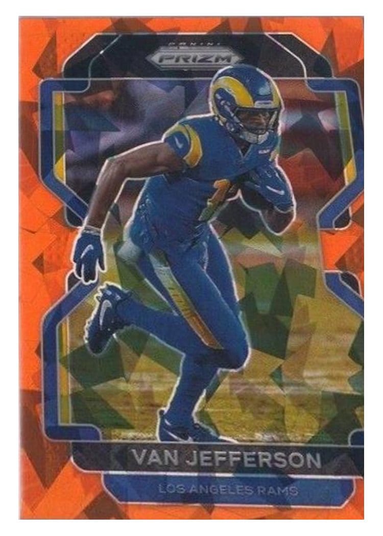 2021 Panini Prizm Base Set Van Jefferson Orange Ice Prizm #64 card