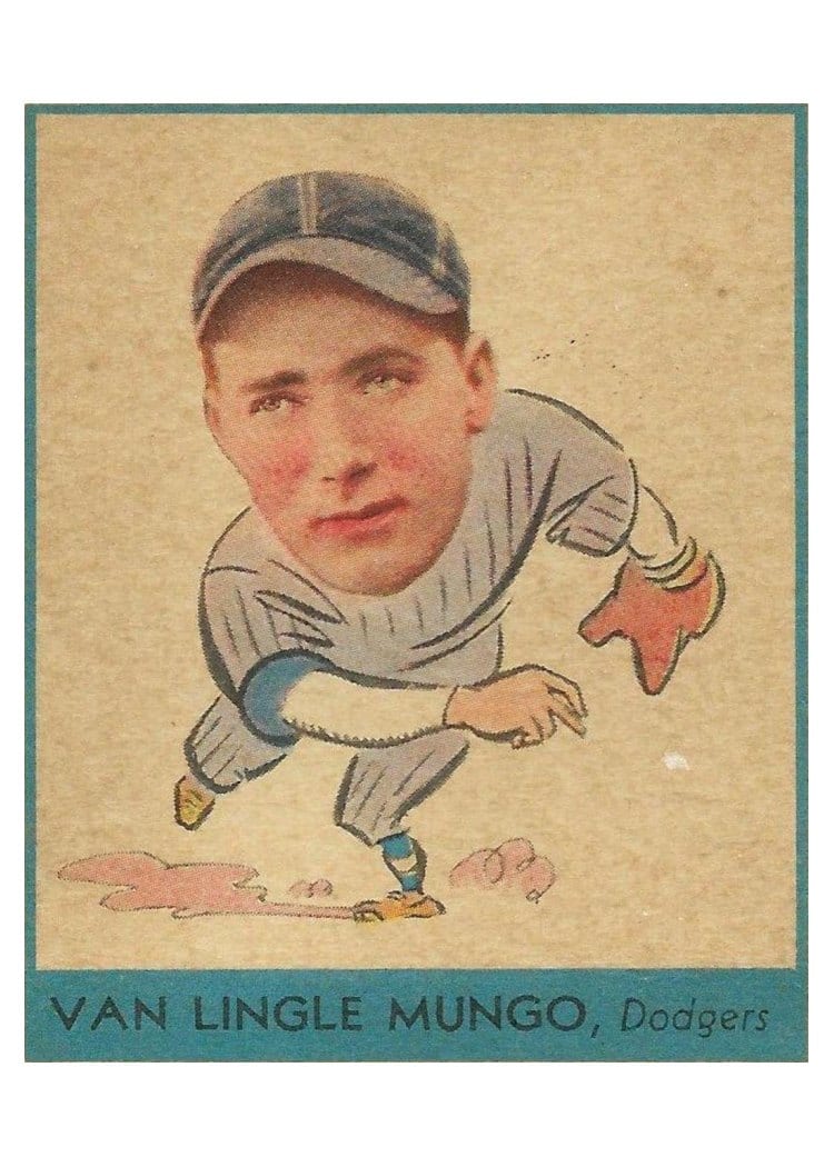 1938 Goudey Van Lingle Mungo #254 card
