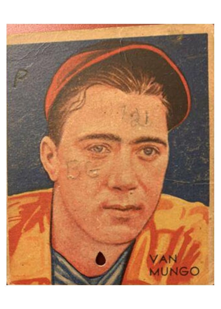 1934 Diamond Stars Van Mungo #19 card