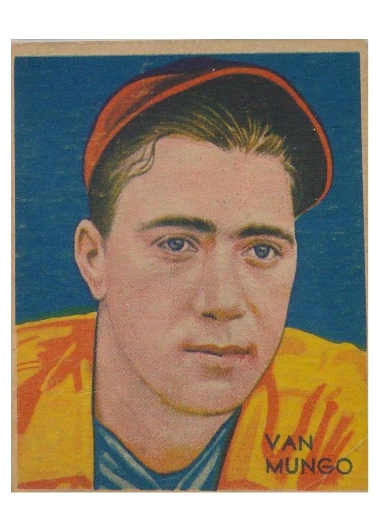 1936 Diamond Stars Van Mungo #102 card