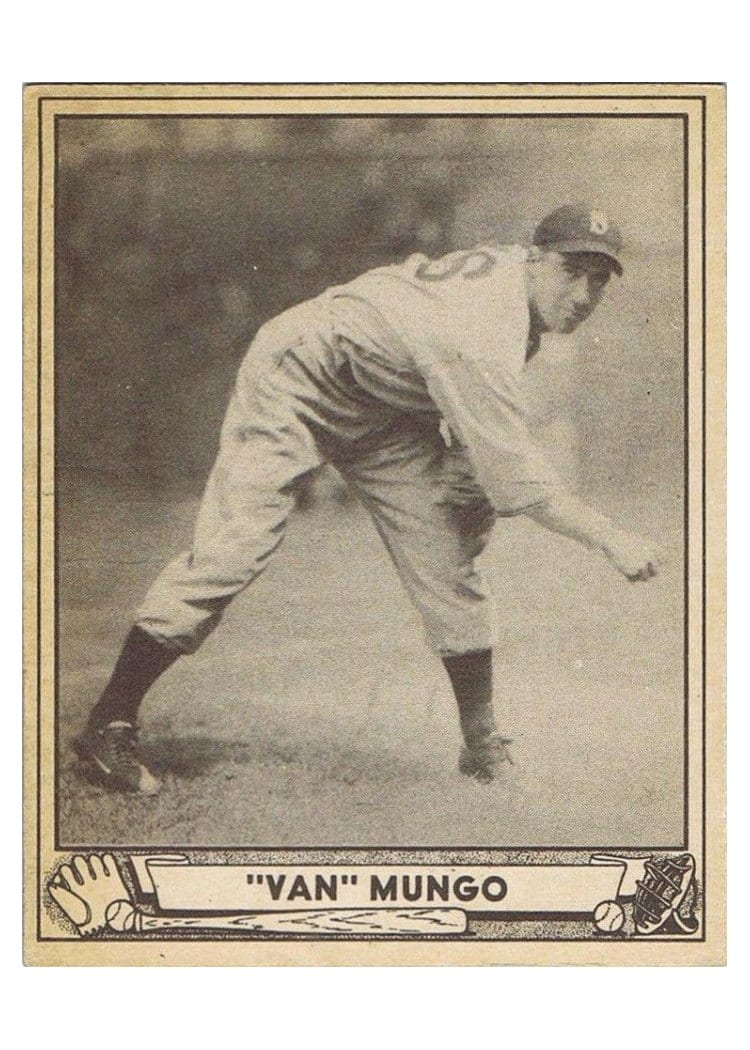 1940 Play Ball Van Mungo #64 card