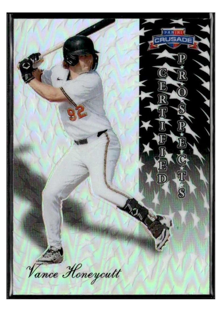 2025 Panini Crusade Certified Prospects Vance Honeycutt #13 card