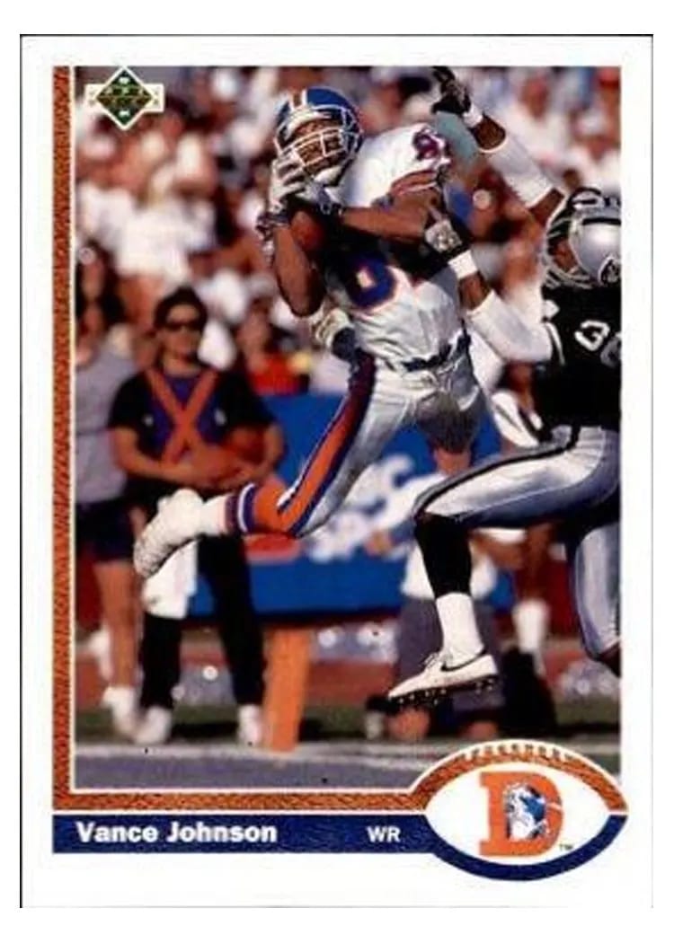 1991 Upper Deck Vance Johnson #122 card