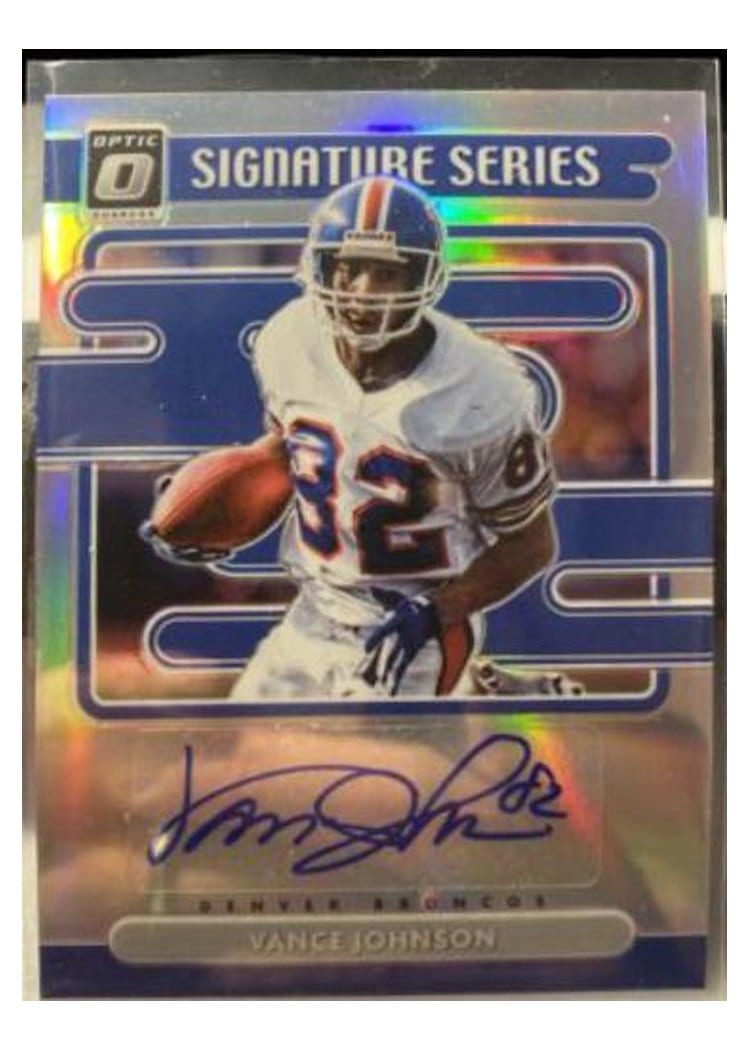 2021 Panini Donruss Optic Signature Series Vance Johnson #SS-VJ card