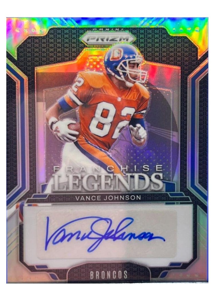 2024 Panini Prizm Franchise Legends Signatures Vance Johnson #FL-VJN card