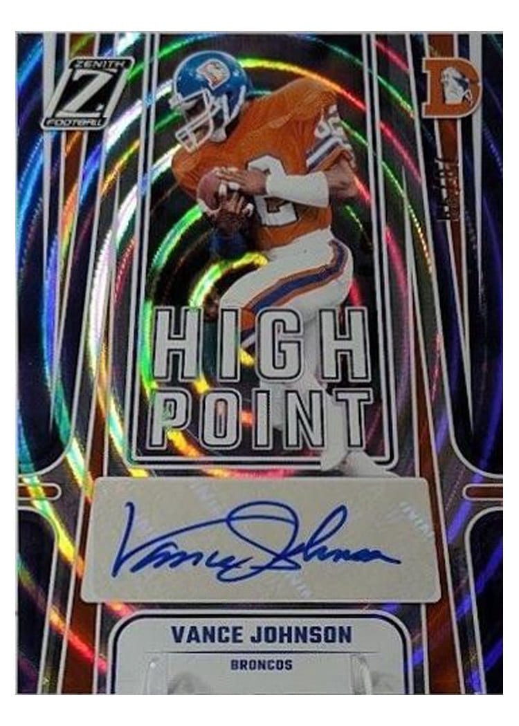 2024 Panini Zenith High Point Signatures Vance Johnson #HPS-VJN card