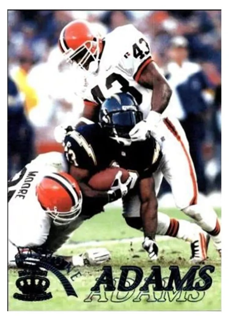 1996 Pacific Gridiron Vashone Adams Red #26 card