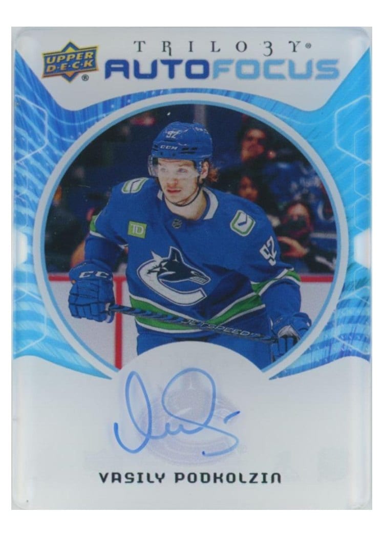 2023-24 Upper Deck Trilogy AutoFocus Vasily Podkolzin #AF-VP card