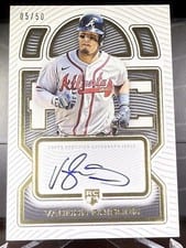 2023 Topps Definitive Collection Rookie Autographs Vaughn Grissom #DRA-VG1 card