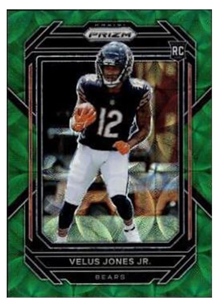2022 Panini Prizm Base Set Velus Jones Jr. #332 card