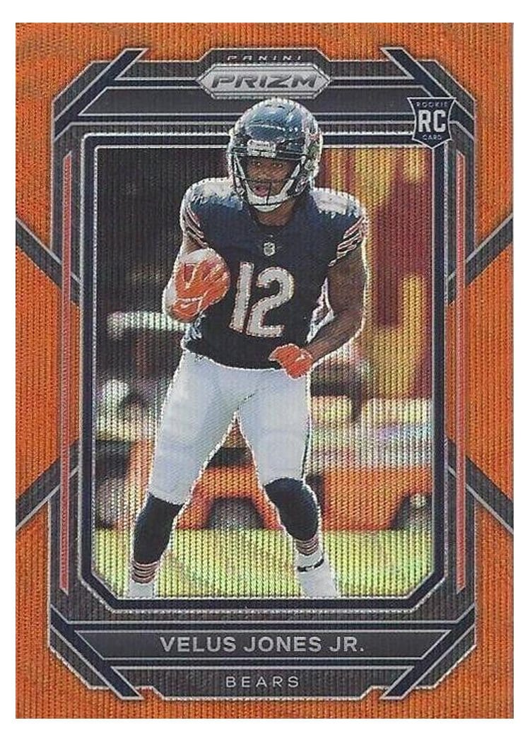 2022 Panini Prizm Base Set Velus Jones Jr. #332 card