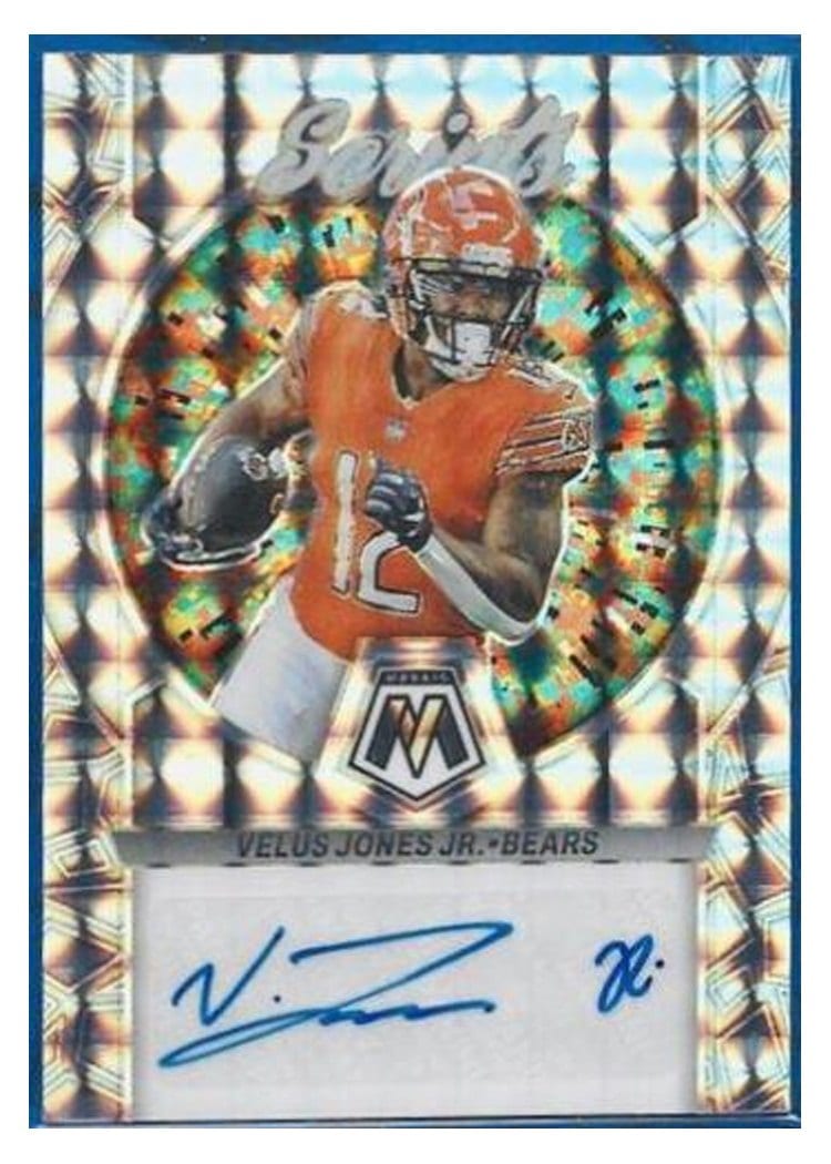 2023 Panini Mosaic Scripts Velus Jones Jr. #S3 card