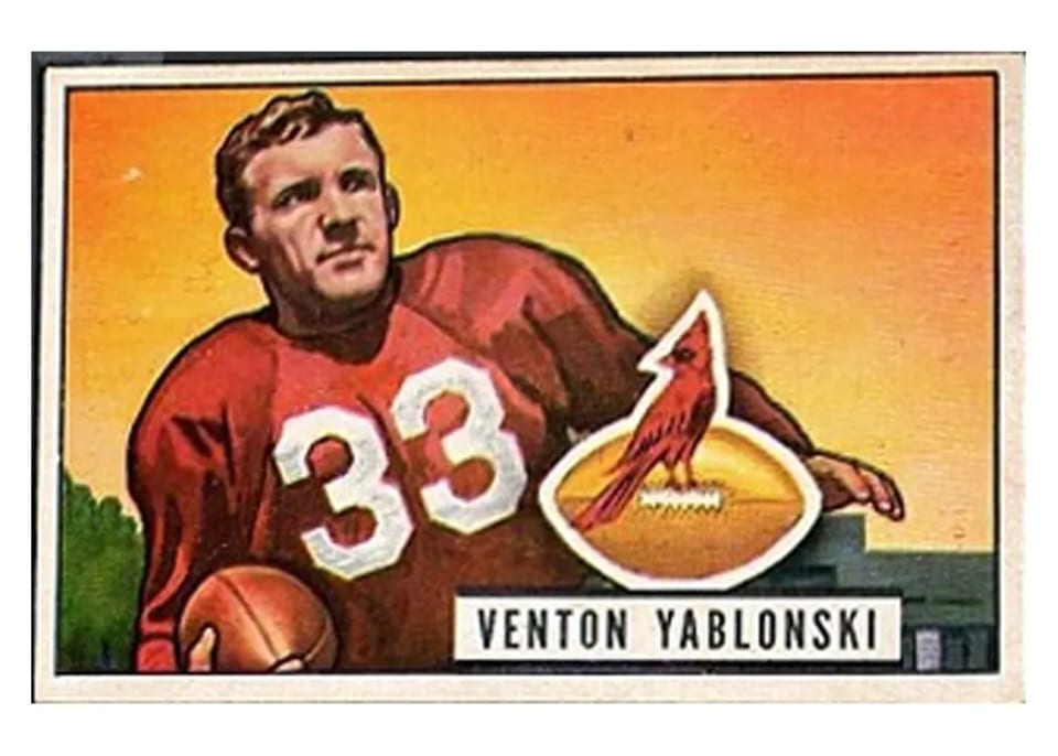 1951 Bowman Ventan Yablonski #138 card