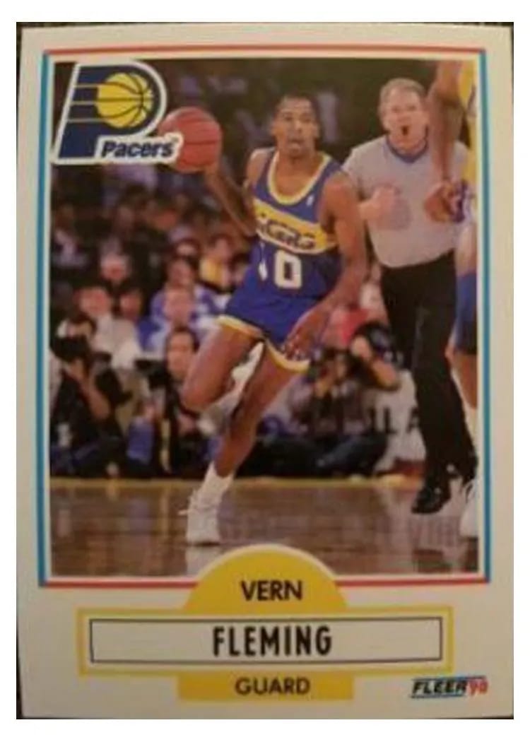 1990 Fleer Vern Fleming #76 card
