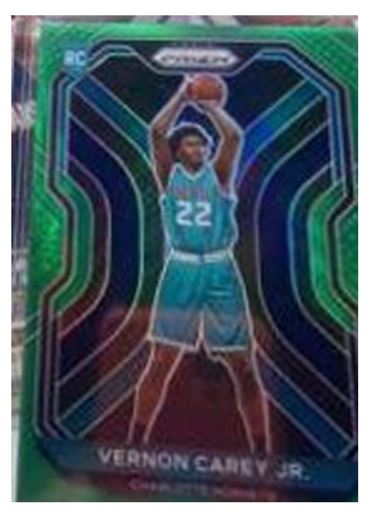 2020-21 Panini Prizm Base Set Vernon Carey Jr. #269 card