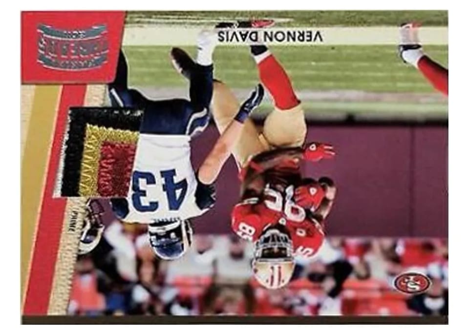 2011 Panini Threads Vernon Davis #128 card