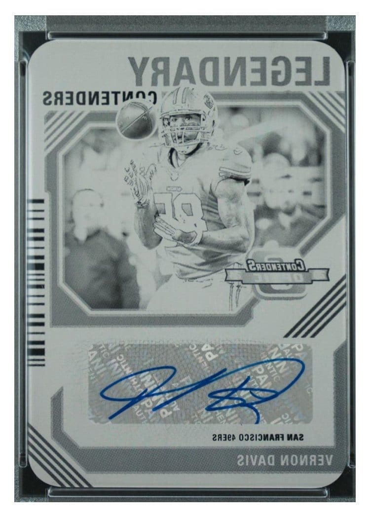 2024 Panini Contenders Optic Legendary Contenders Autographs Vernon Davis #3 card