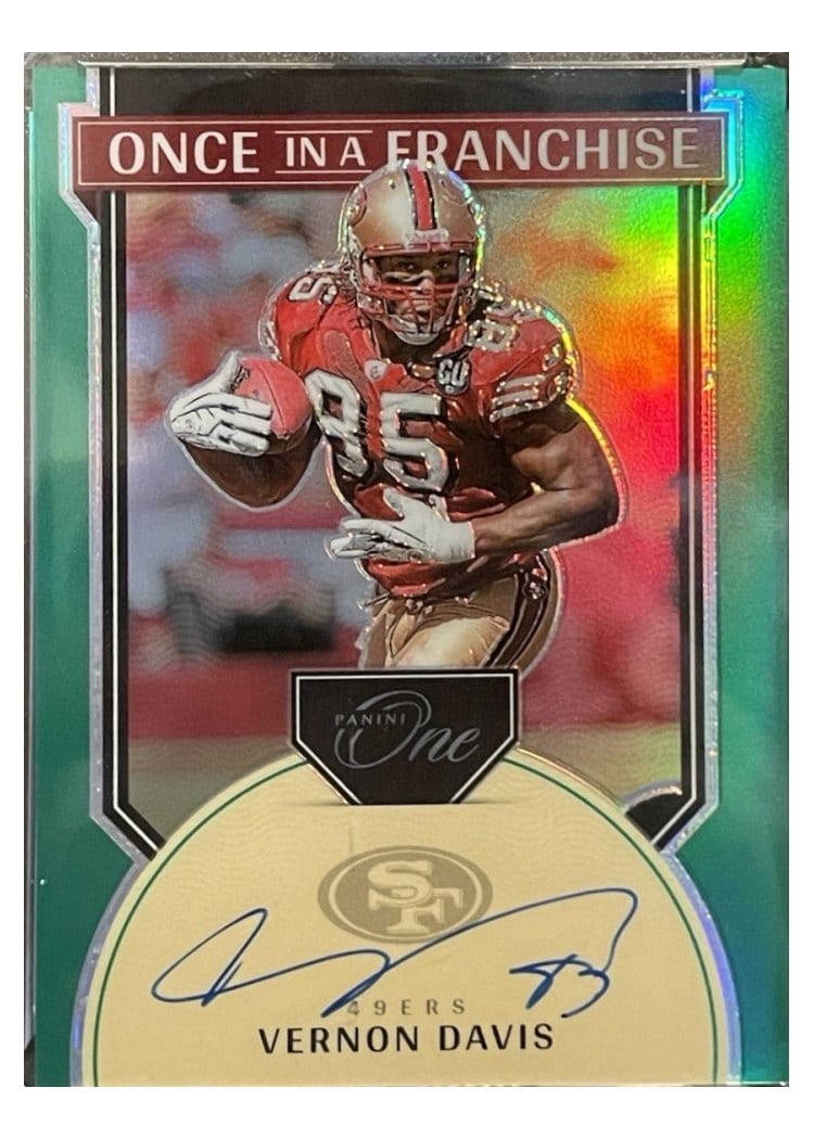 2024 Panini One Once in a Franchise Autographs Vernon Davis #342 card