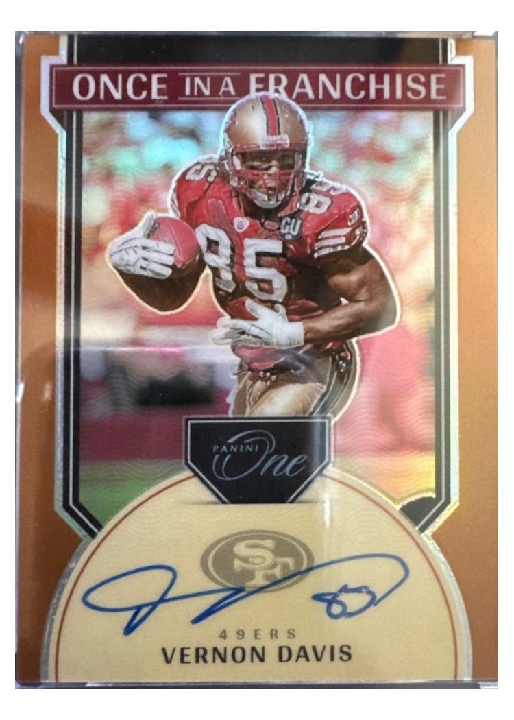 2024 Panini One Once in a Franchise Autographs Vernon Davis #342 card