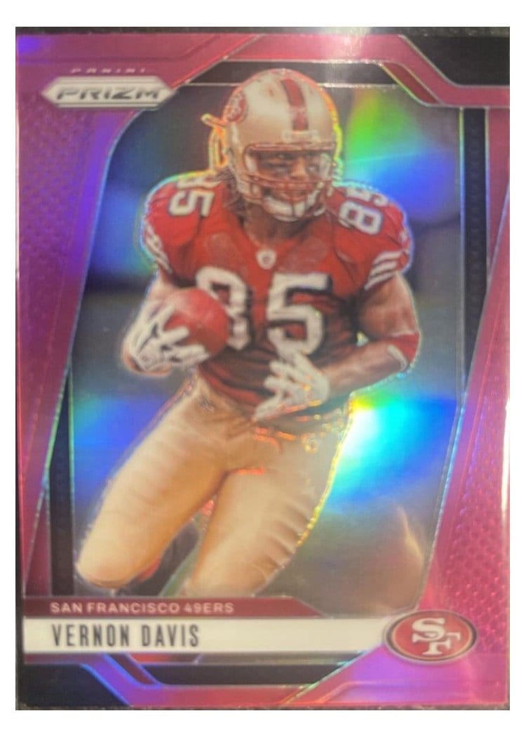 2024 Panini Prizm Base Set Vernon Davis Pink #258 card