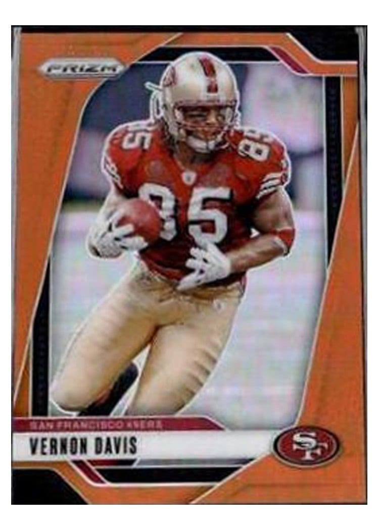2024 Panini Prizm Base Set Vernon Davis Orange #258 card
