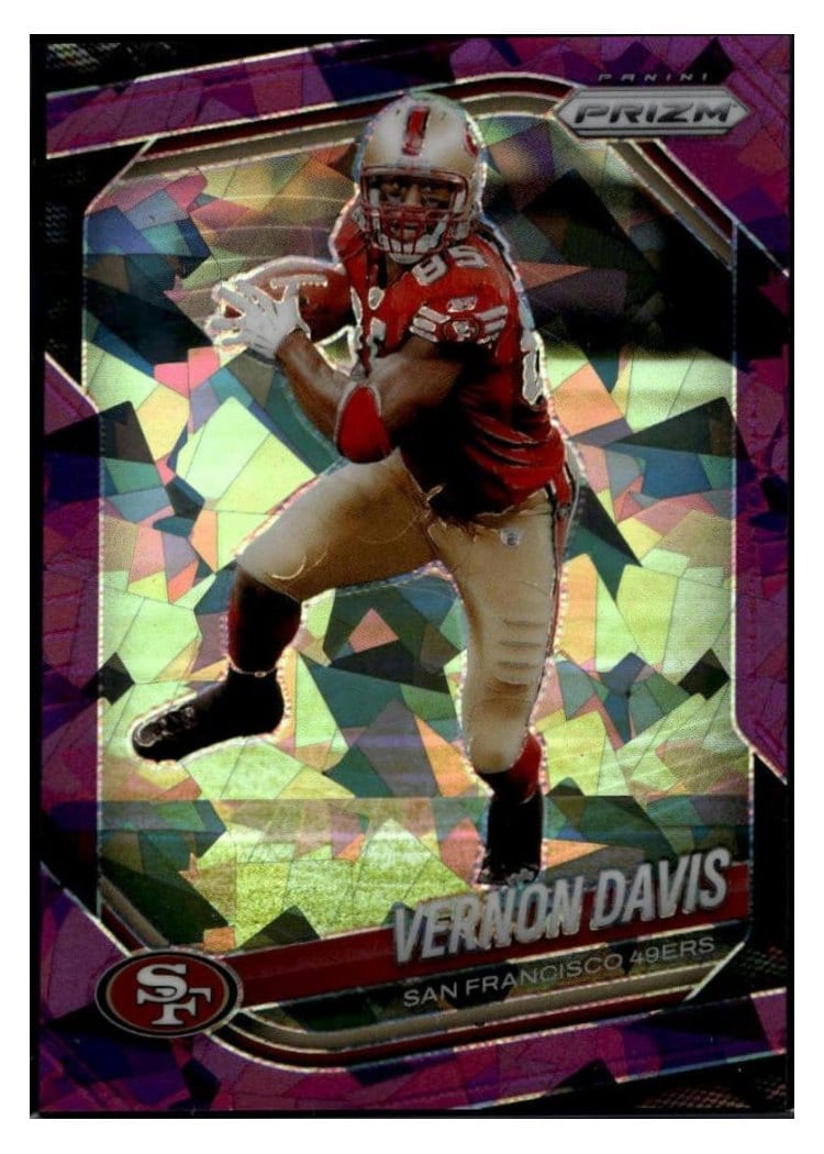 2025 Panini Prizm Base Set Vernon Davis Purple Ice #39 card