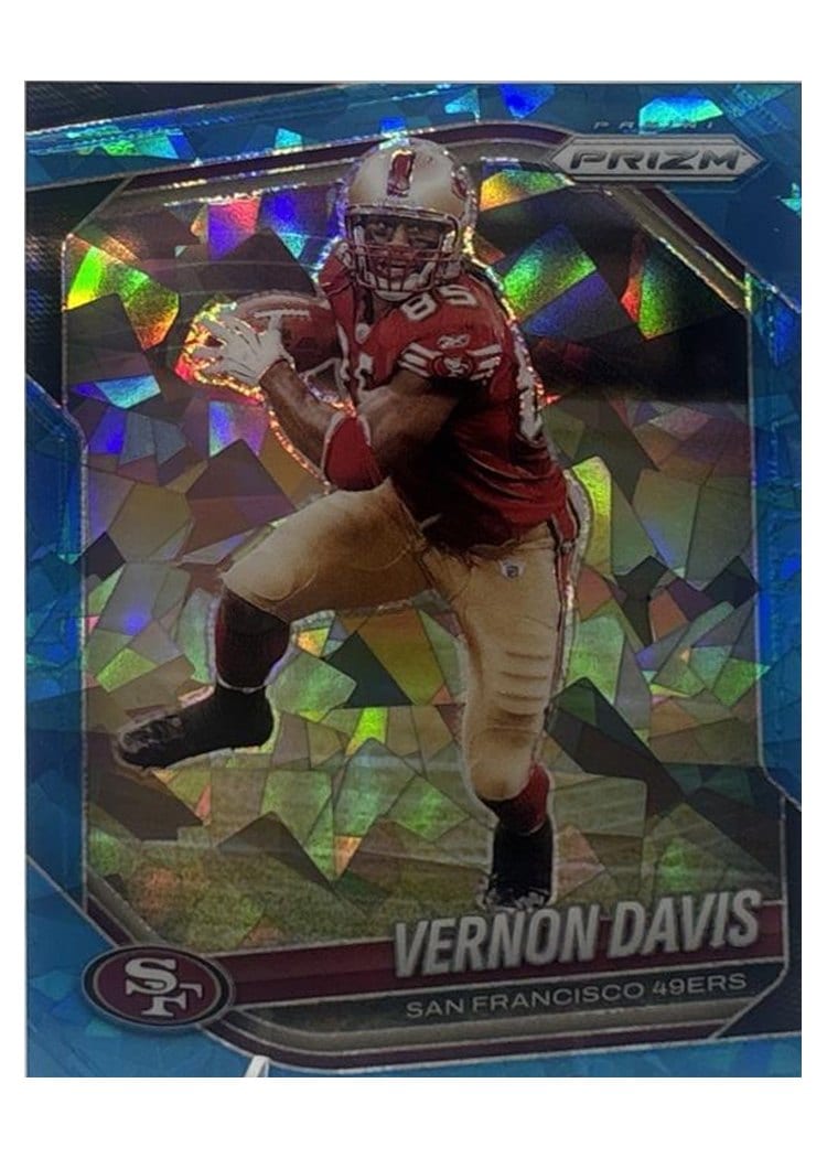 2025 Panini Prizm Base Set Vernon Davis Blue Ice #39 card