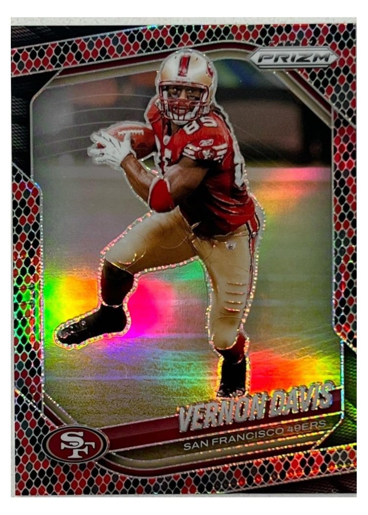 2025 Panini Prizm Base Set Vernon Davis Snakeskin #39 card