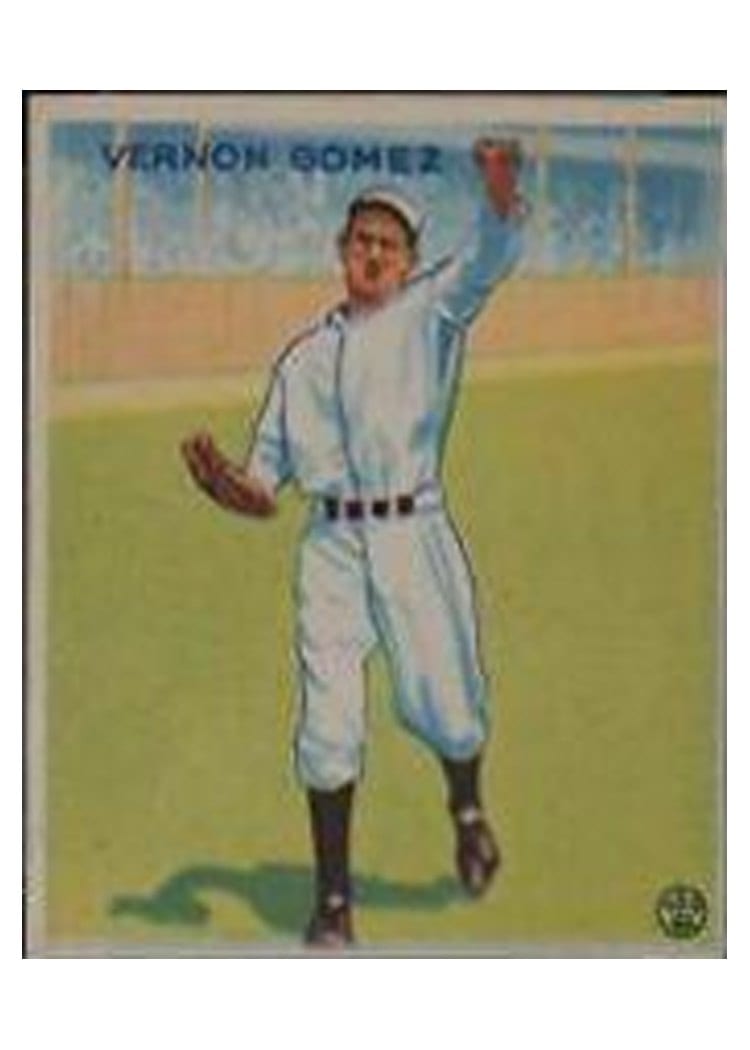 Vernon Gomez 1933 Goudey card