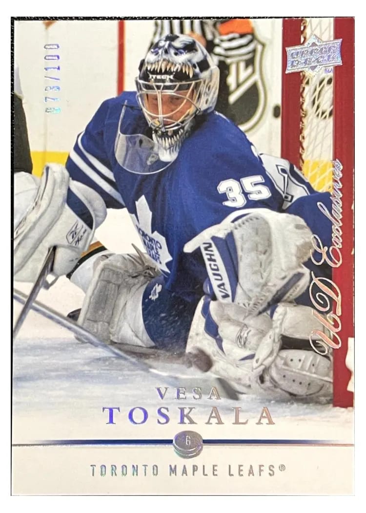 2008 Upper Deck Vesa Toskala #16 card