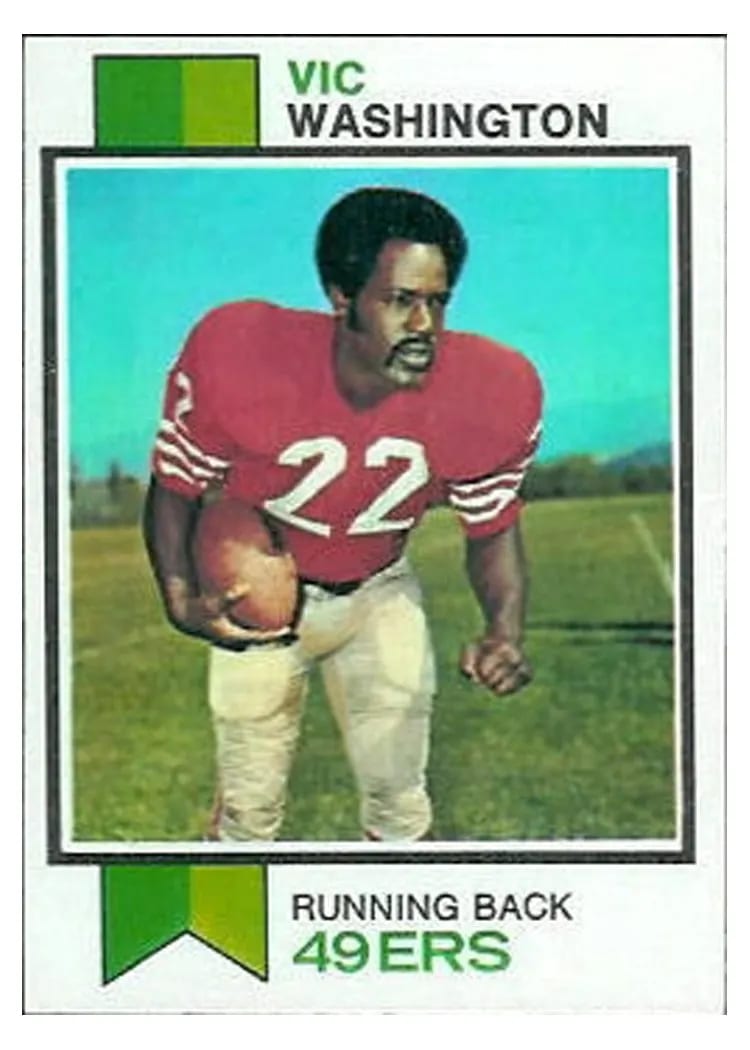 1973 Topps Vic Washington #238 card