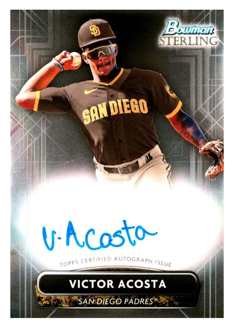 2022 Bowman Sterling Prospect Autographs Victor Acosta #PA-VA card