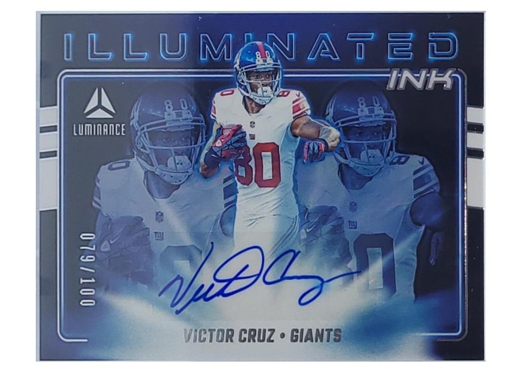 2025 Panini Luminance Illuminated Ink Victor Cruz #17 card