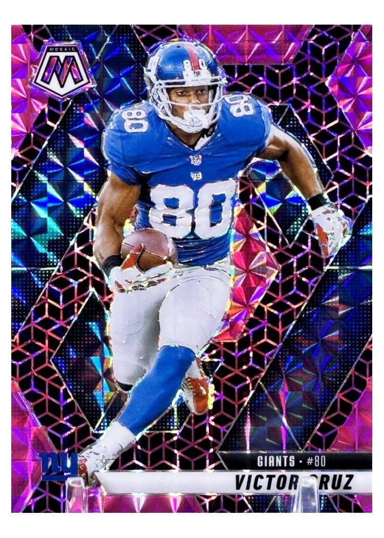 2025 Panini Mosaic Base Set Victor Cruz Pink Spectris #123