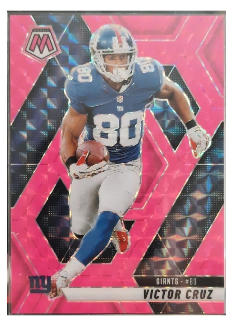 2025 Panini Mosaic Base Set Victor Cruz Pink Fluorescent #123